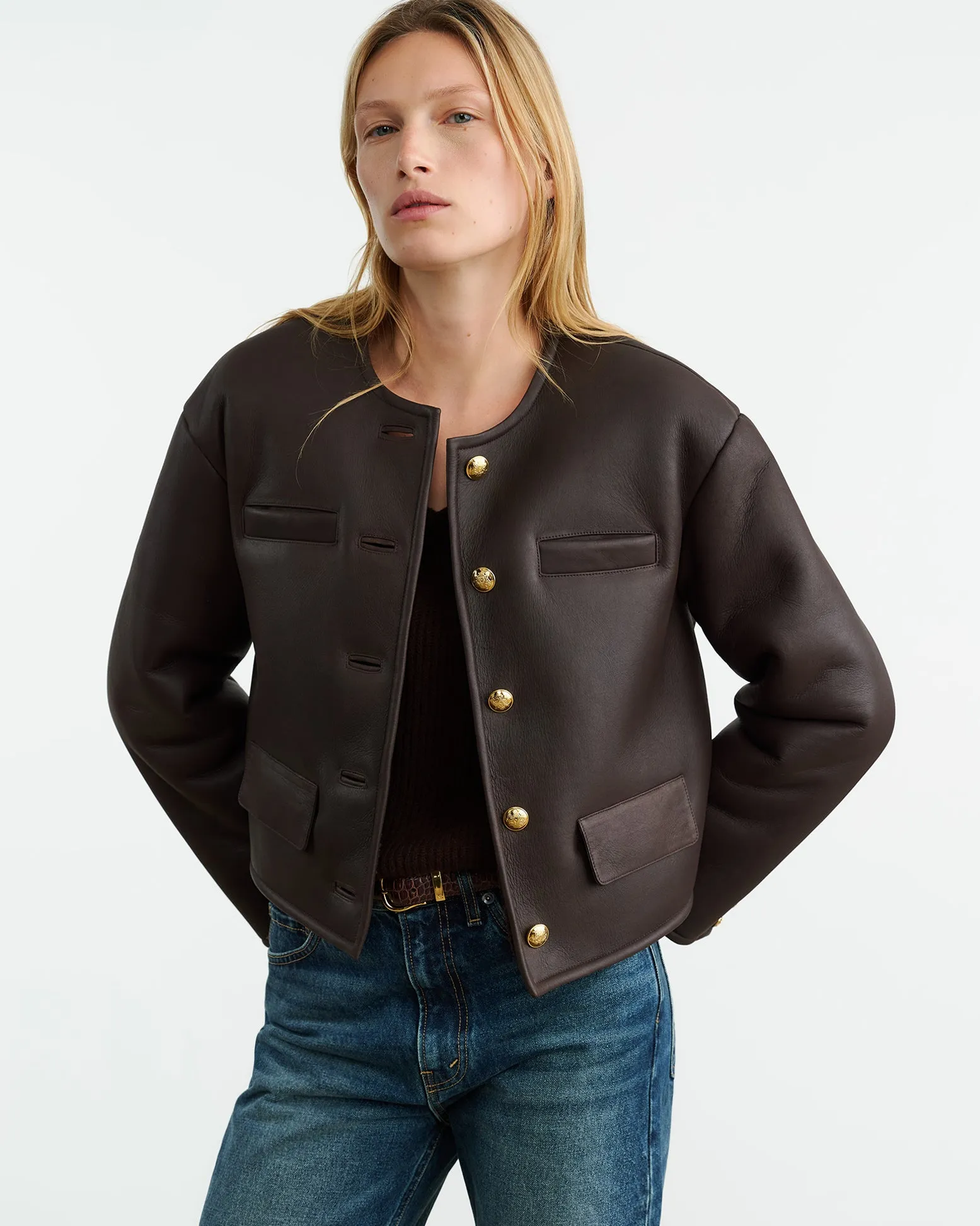 SELINA SHEARLING JACKET sold by Nili Lotan
