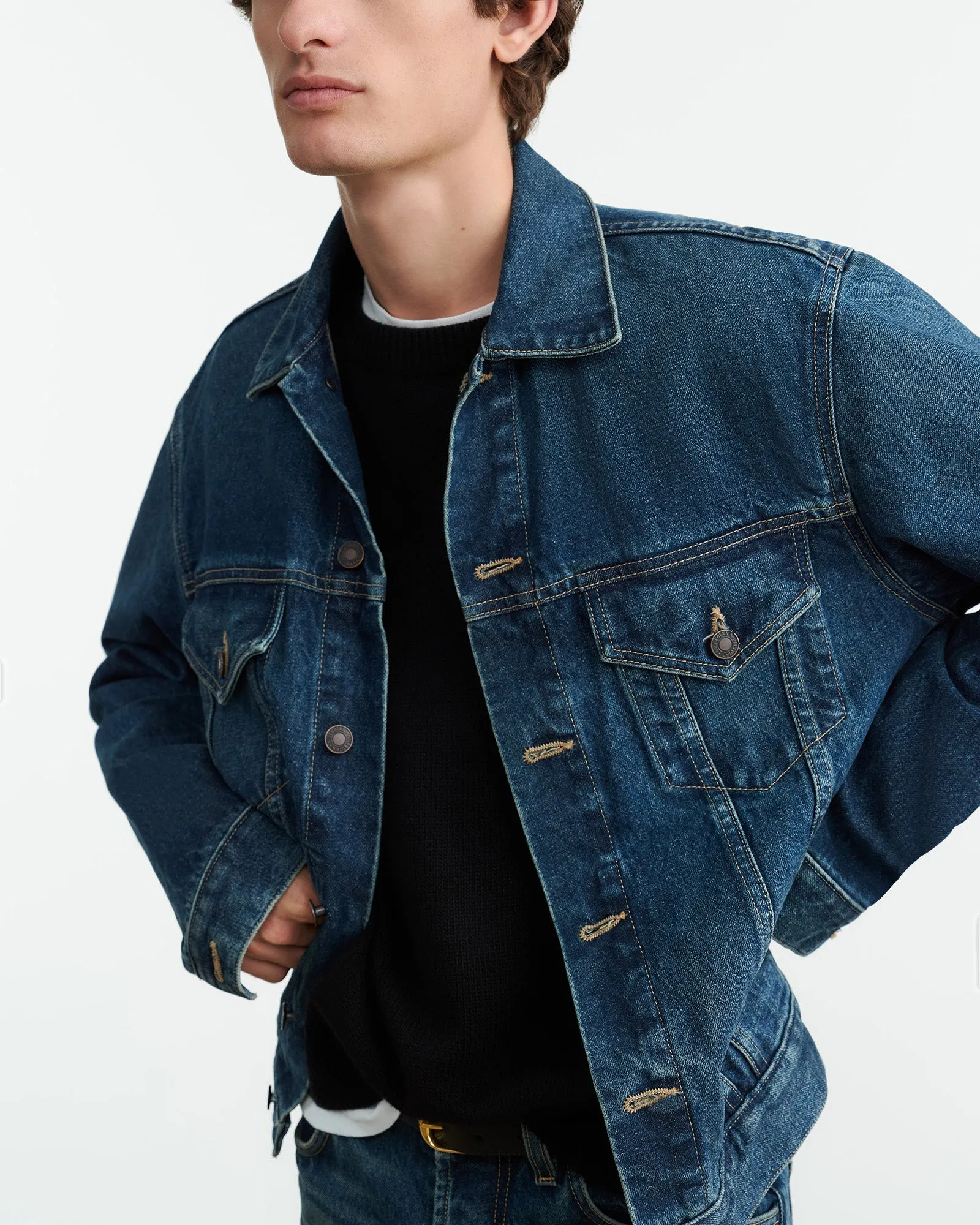 ZACHARY DENIM JACKET sold by Nili Lotan product image thumbnail 3