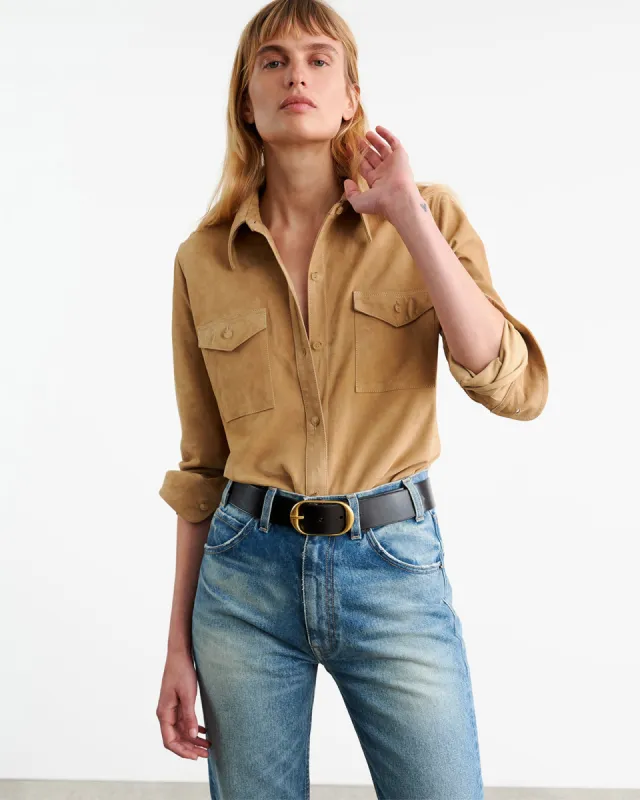 AVA SUEDE SHIRT sold by Nili Lotan
