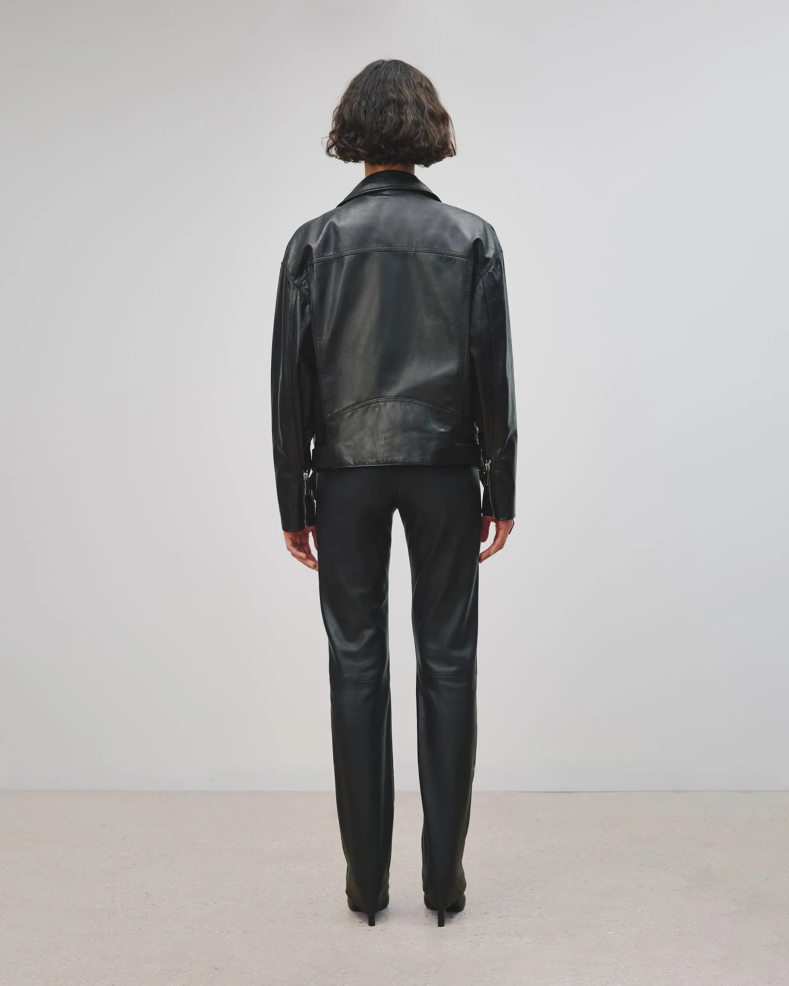 LENNY LEATHER BIKER JACKET sold by Nili Lotan product image thumbnail 3