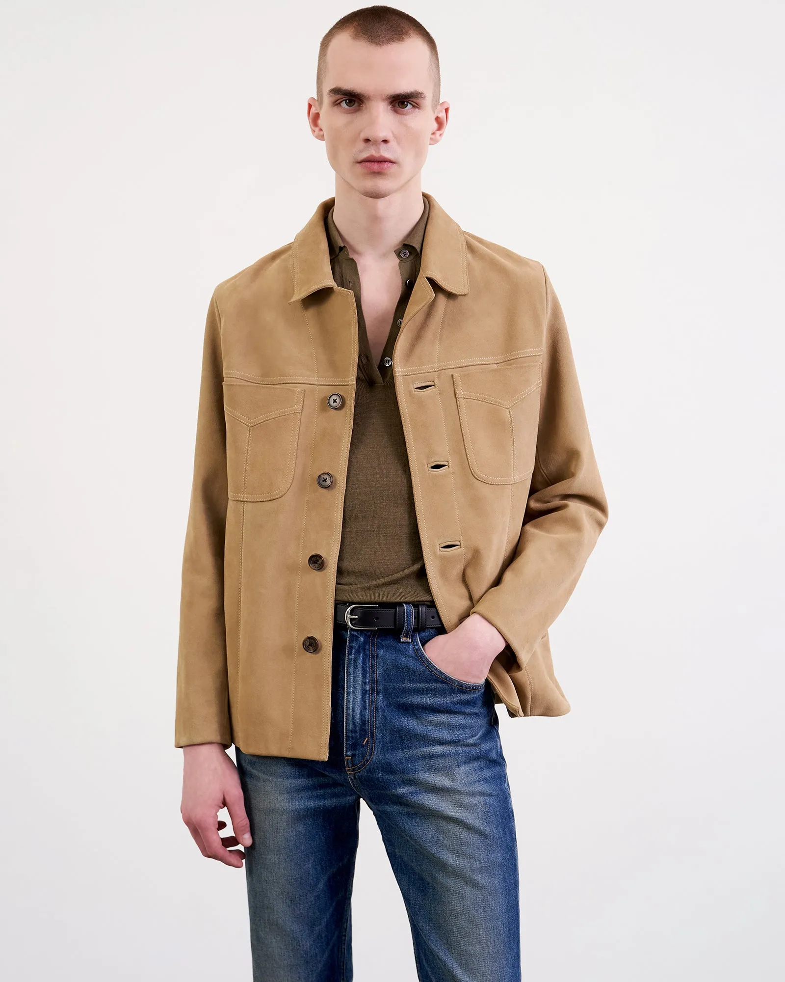 GAVYN SUEDE JACKET sold by Nili Lotan