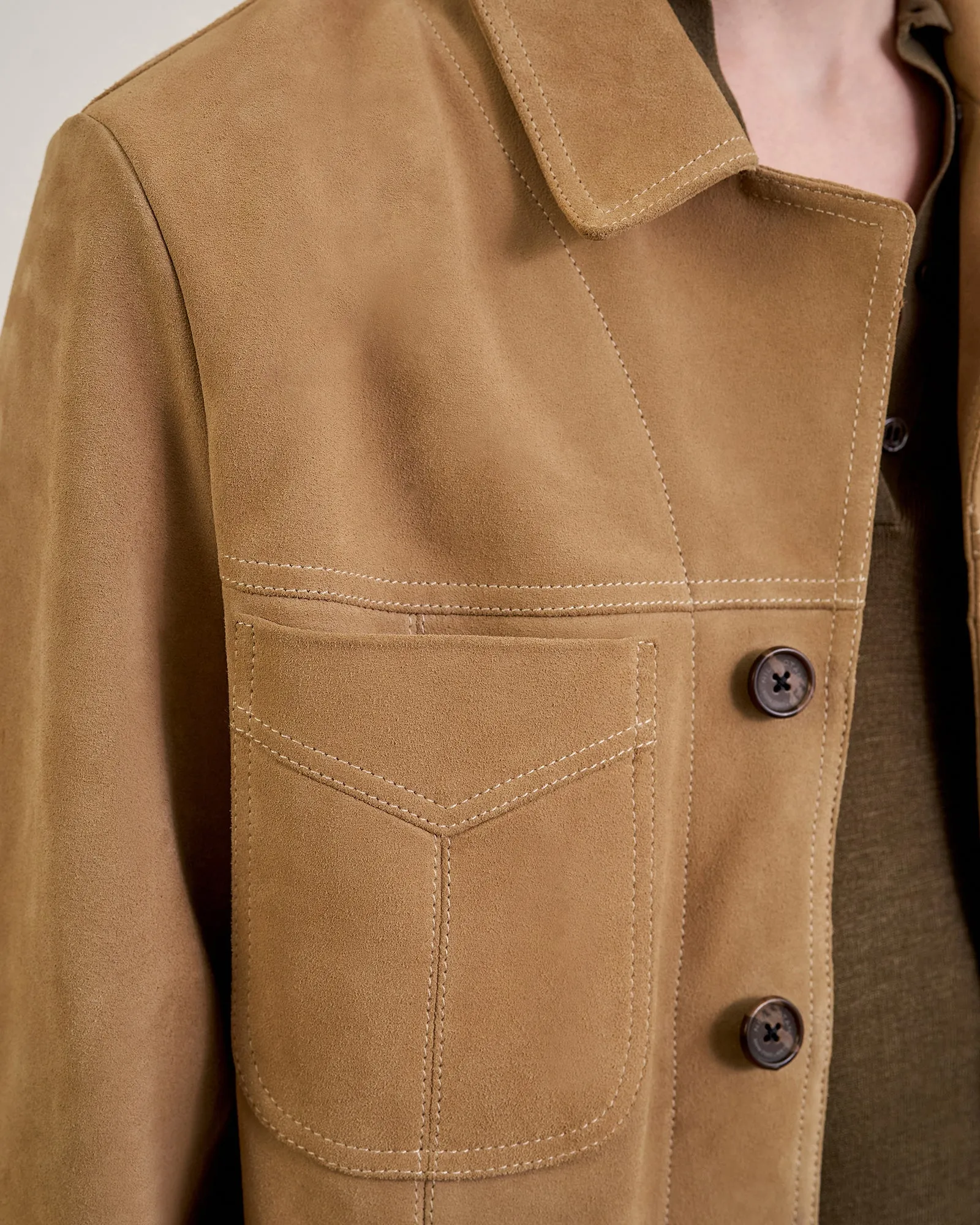 GAVYN SUEDE JACKET sold by Nili Lotan product image thumbnail 3