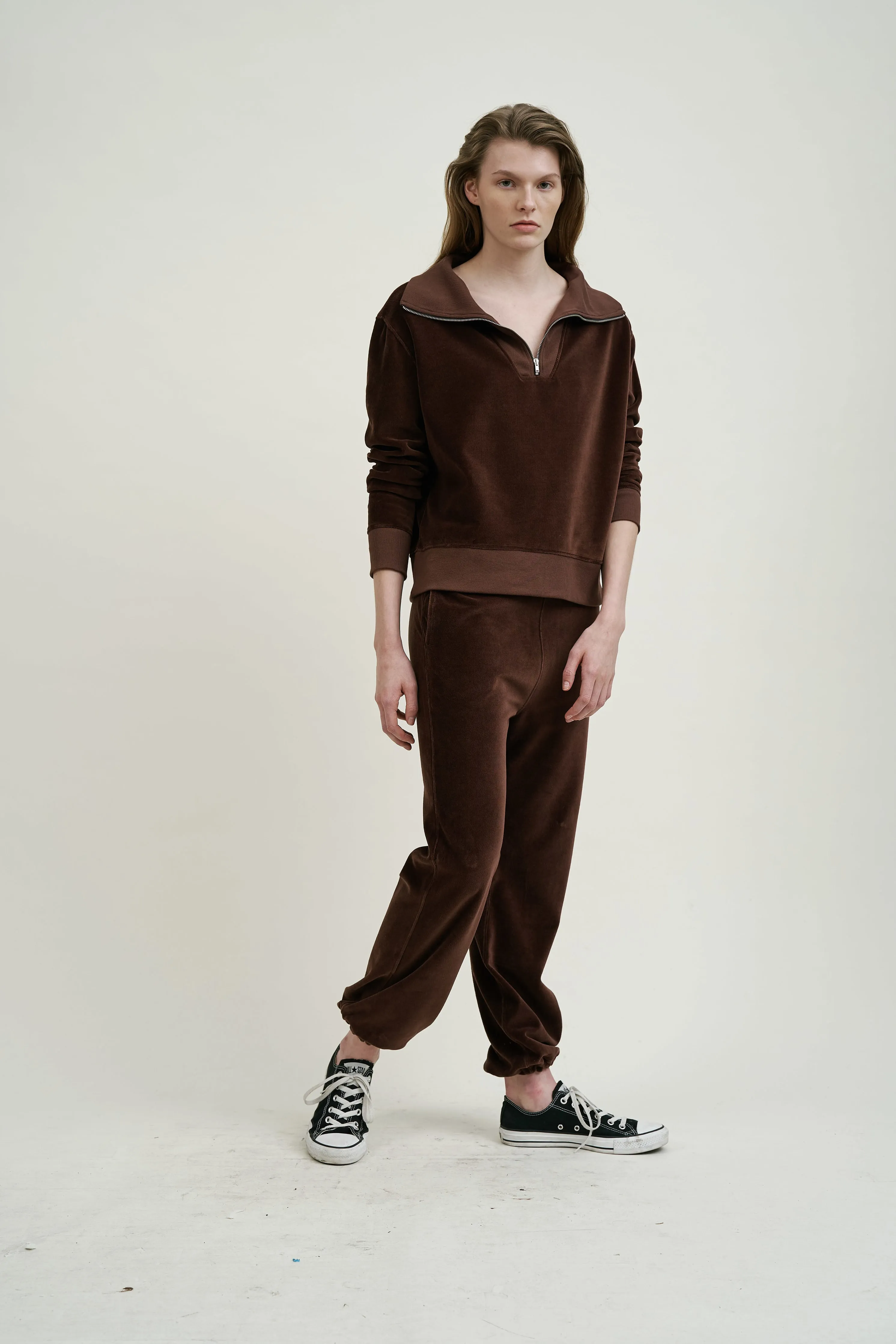 LYVIA VELOUR JOGGER sold by Nili Lotan product image thumbnail 5