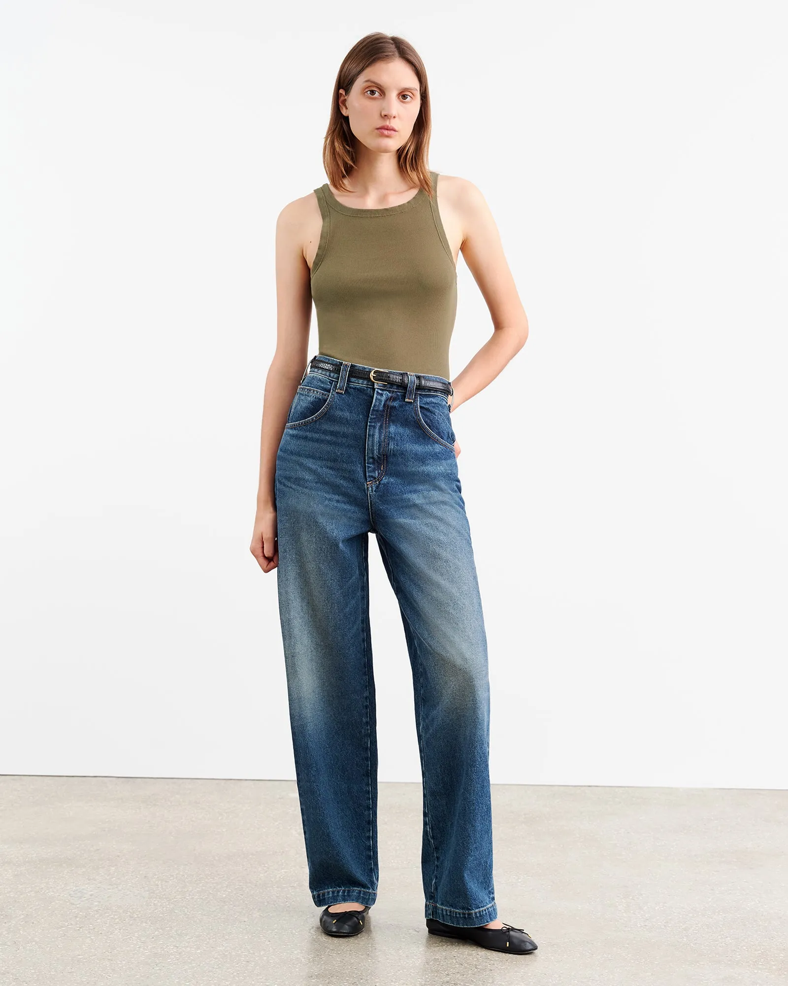 JENNIFER RIB TANK sold by Nili Lotan