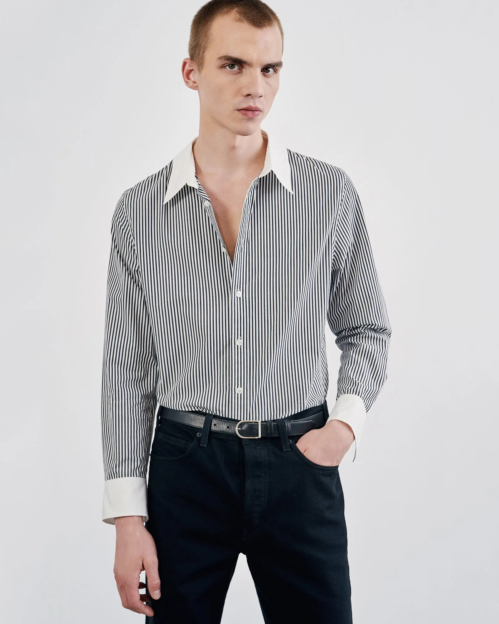 JULIAN BUTTON UP sold by Nili Lotan