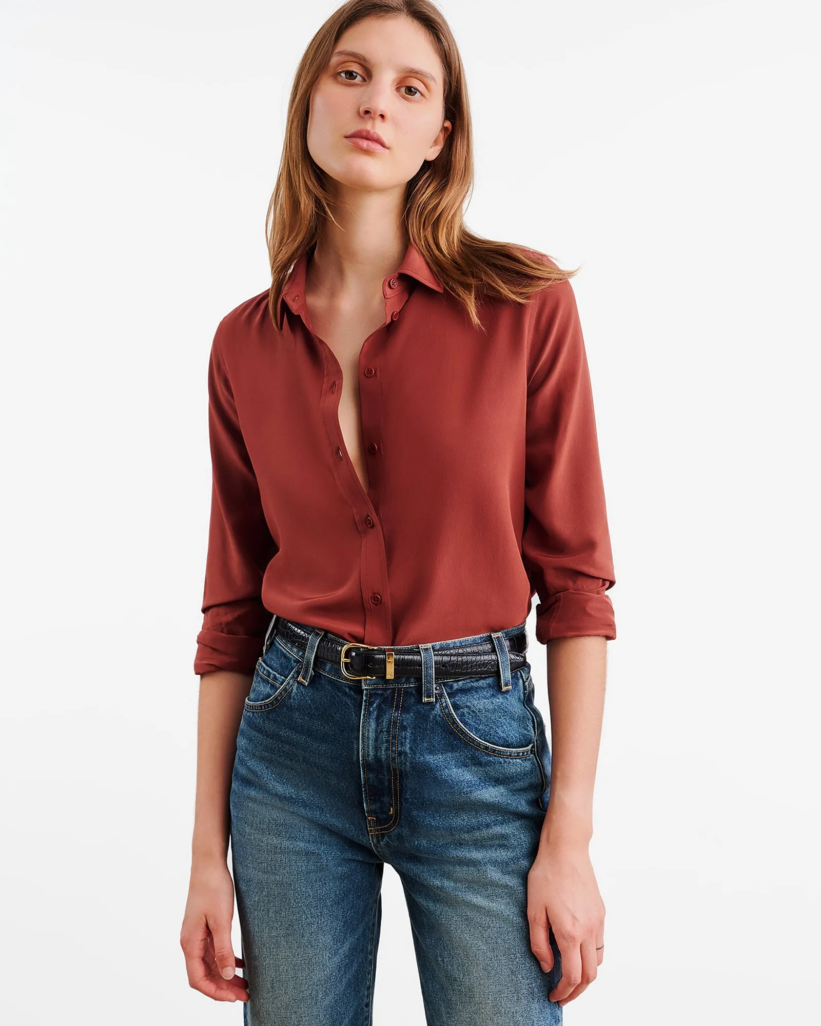 GAIA SLIM SHIRT sold by Nili Lotan