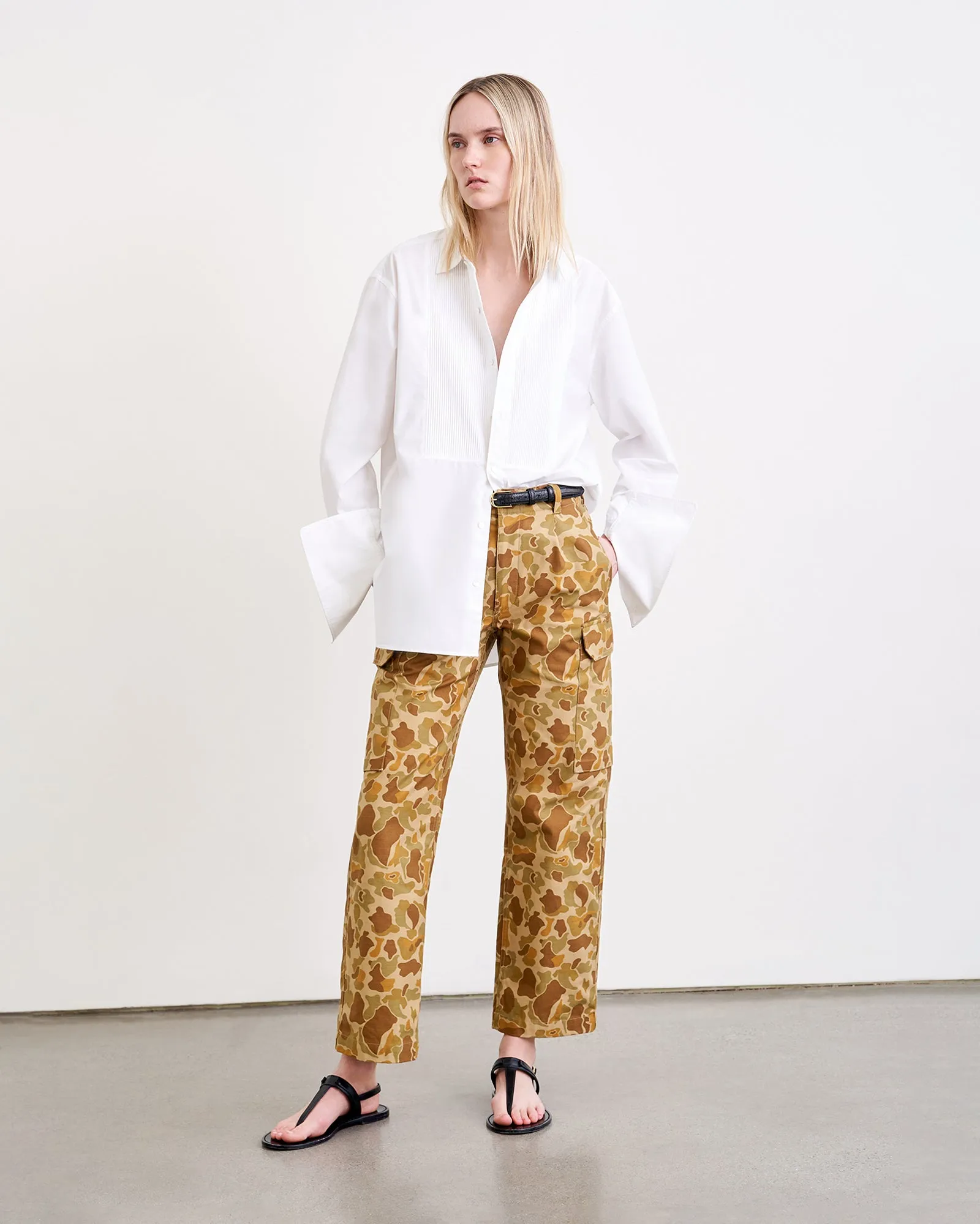 CAMOUFLAGE YANNIC CARGO PANT sold by Nili Lotan