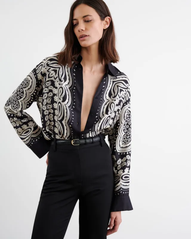 ALFIE SILK SHIRT sold by Nili Lotan