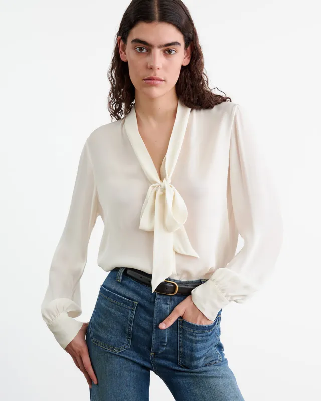 CARINA SILK BLOUSE sold by Nili Lotan