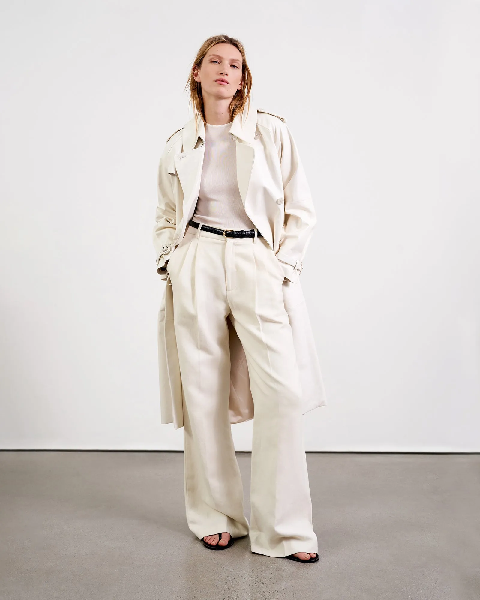 LEATHER TANNER TRENCH sold by Nili Lotan