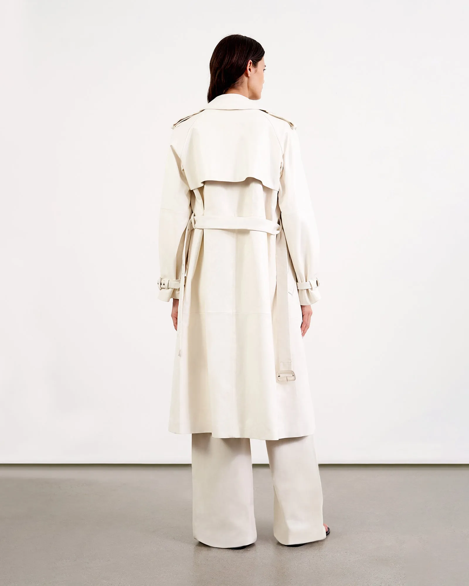 LEATHER TANNER TRENCH sold by Nili Lotan product image thumbnail 3