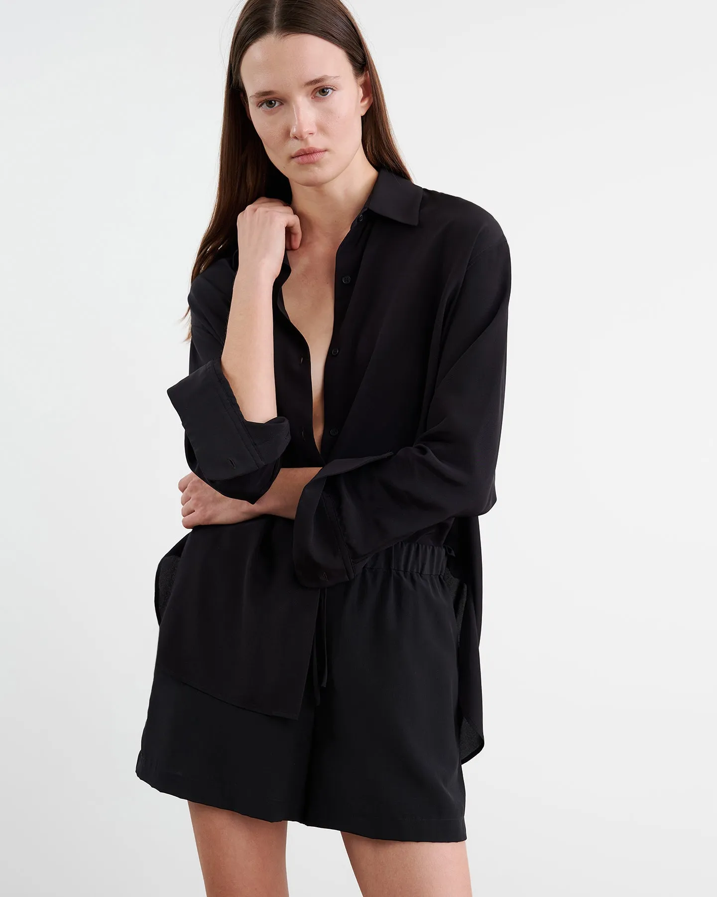 FRANCES SILK SHORT sold by Nili Lotan product image thumbnail 3