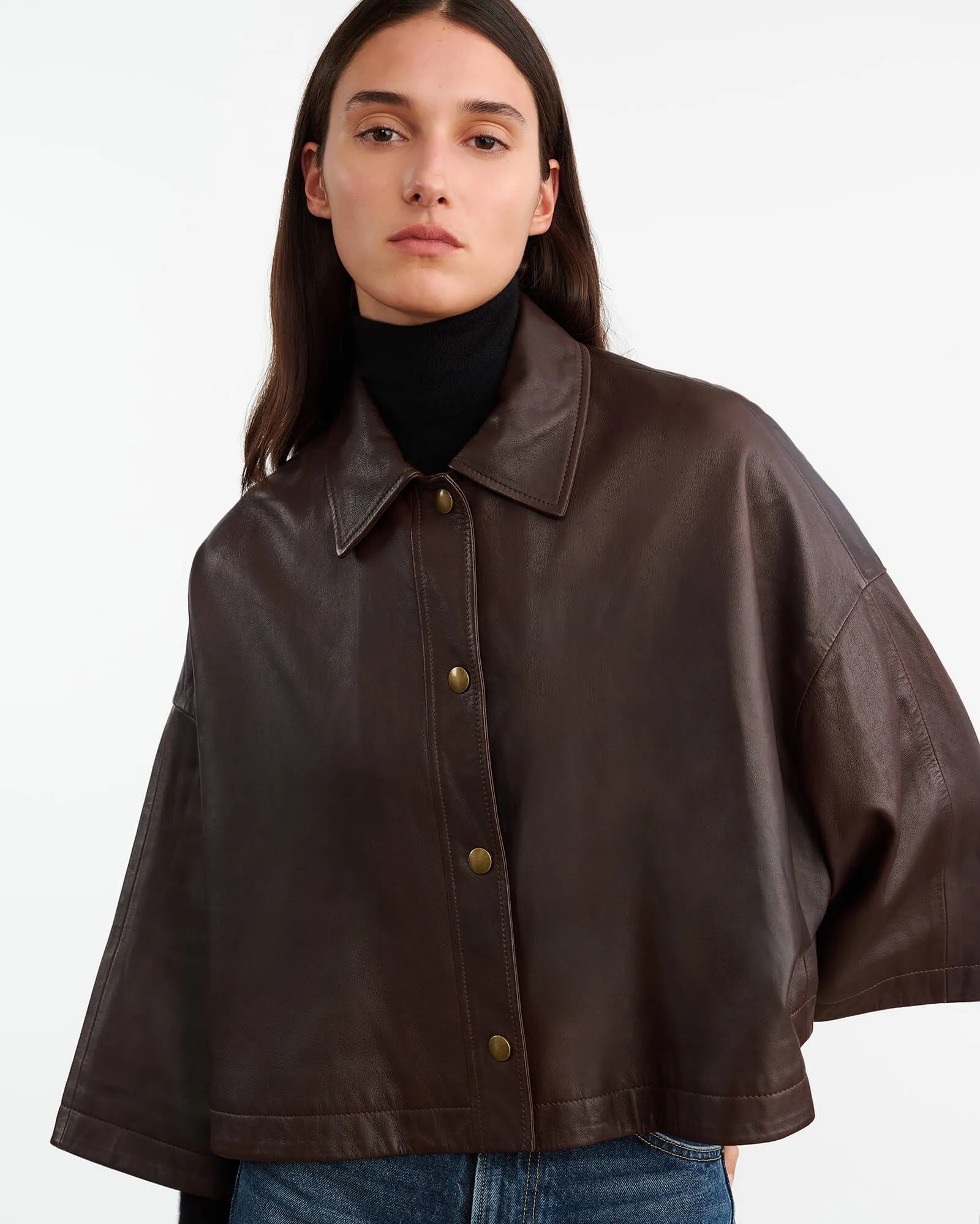 INES LEATHER JACKET sold by Nili Lotan product image thumbnail 3