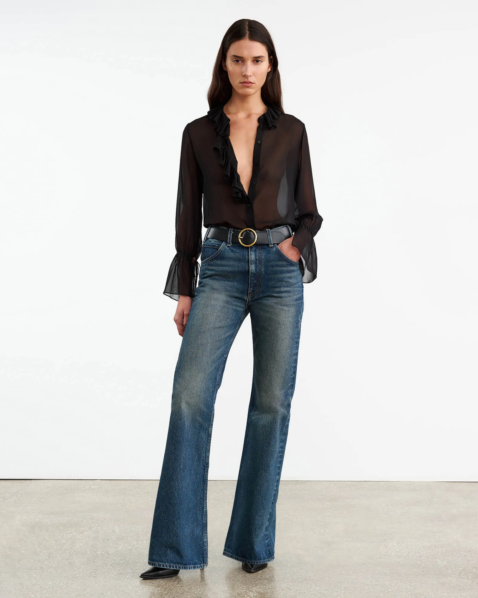 CECILY SILK TOP sold by Nili Lotan product image thumbnail 3