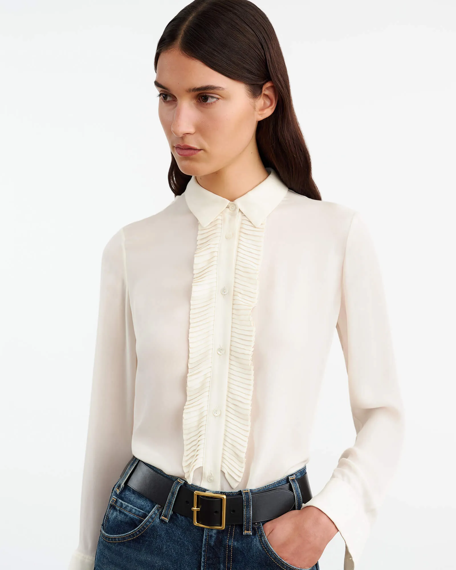 DANIKA SILK SHIRT sold by Nili Lotan product image thumbnail 3