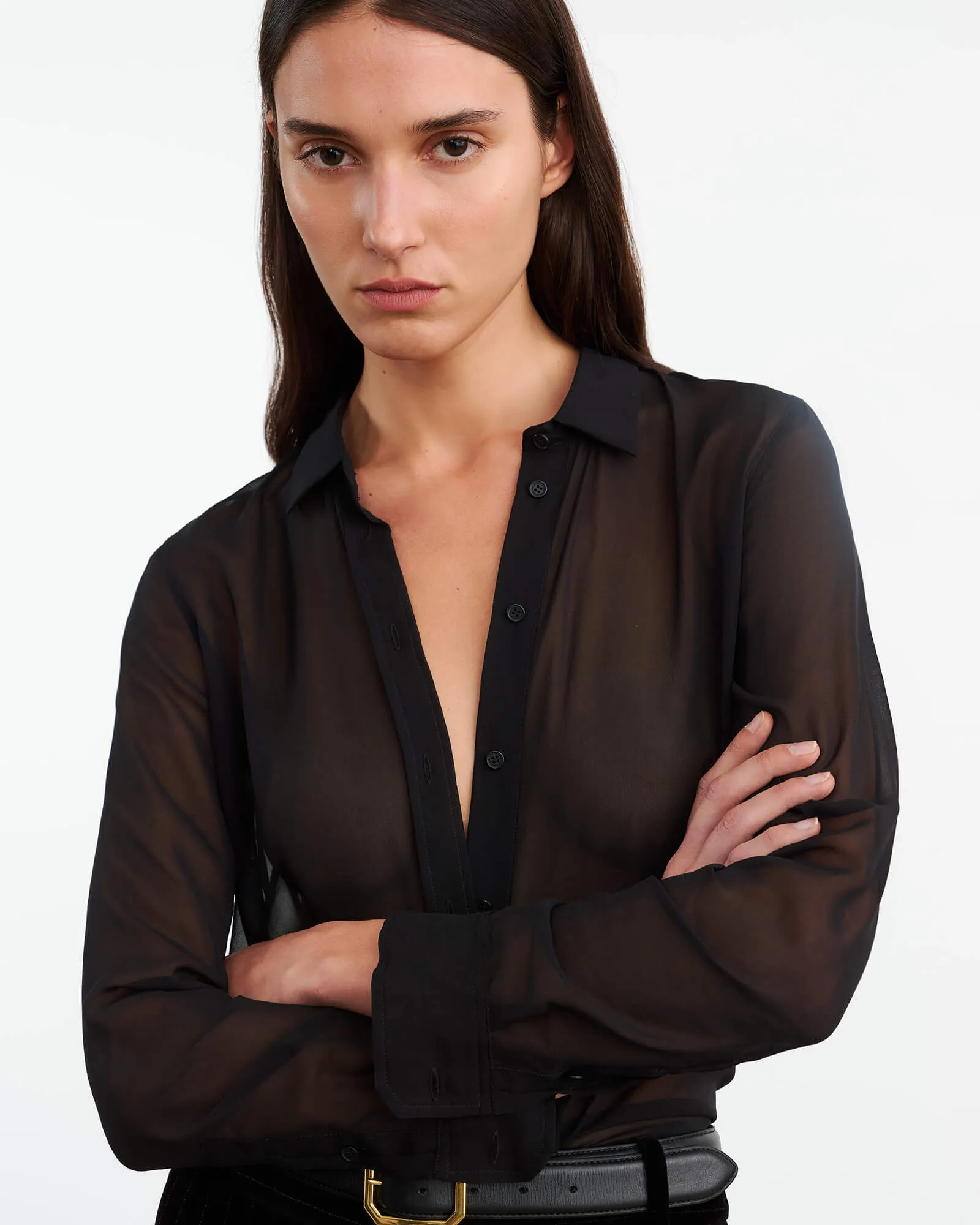 GAIA SILK SHIRT sold by Nili Lotan product image thumbnail 2