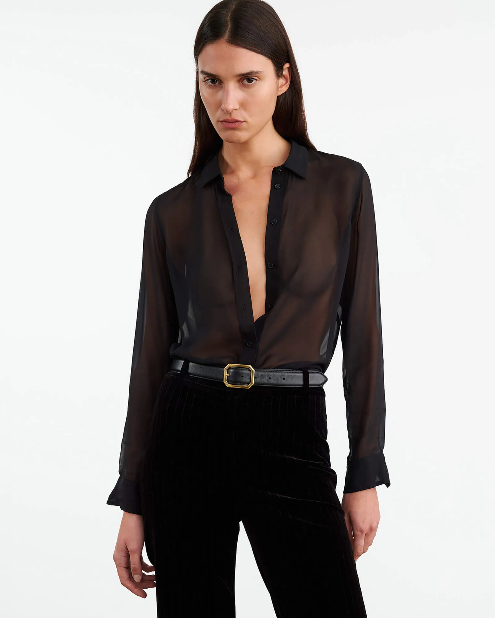 GAIA SILK SHIRT sold by Nili Lotan