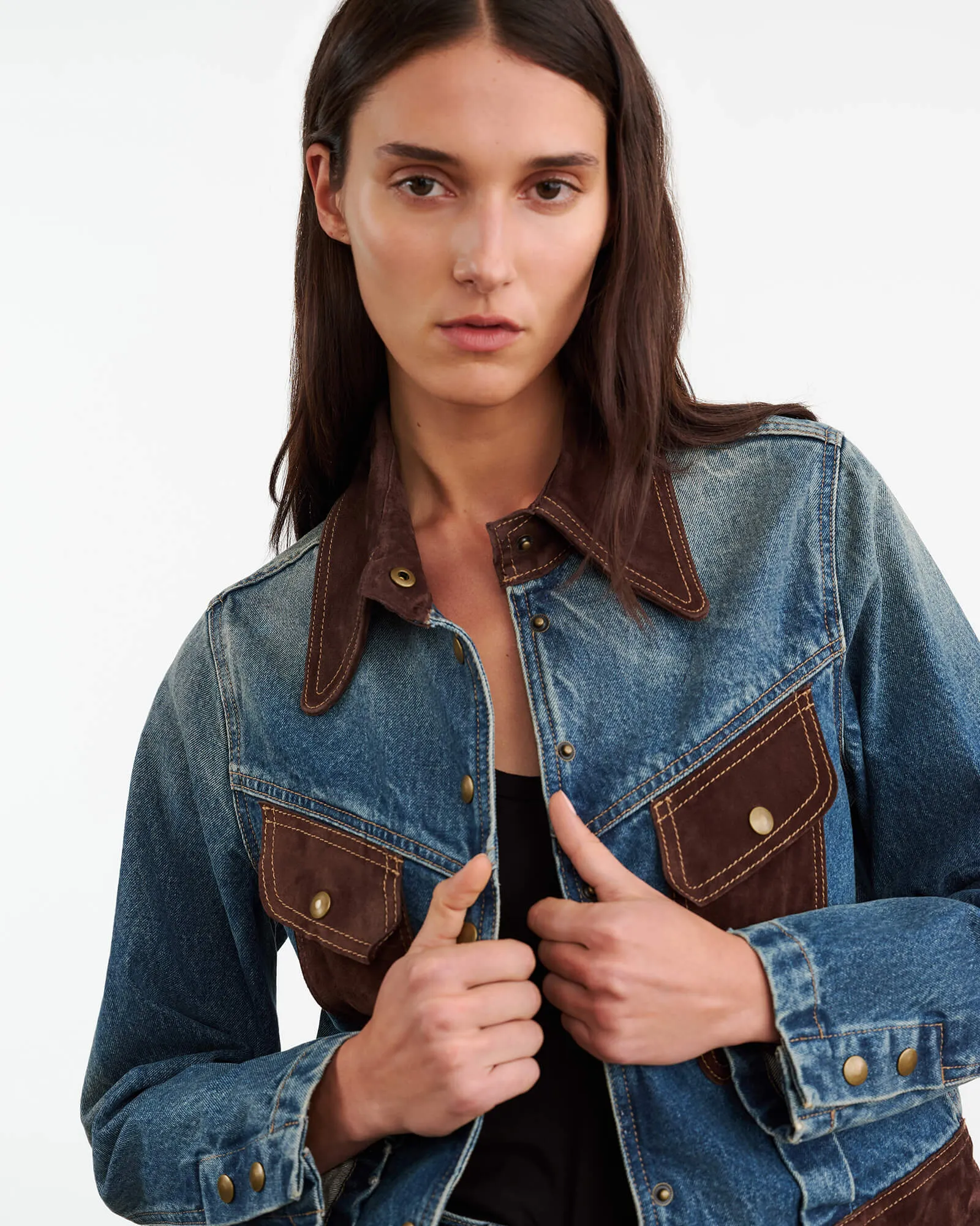 BROOKLYN DENIM JACKET sold by Nili Lotan product image thumbnail 3