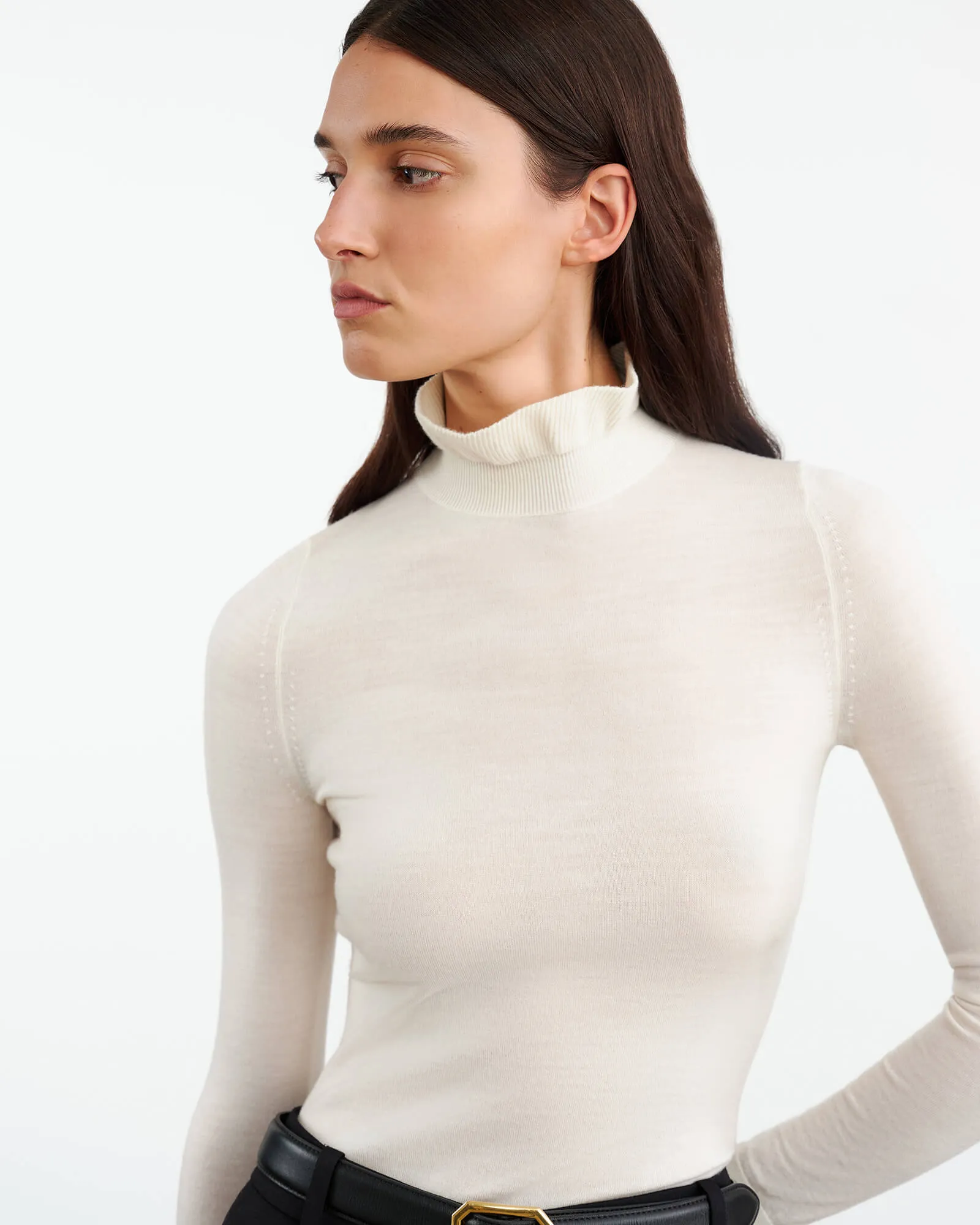 BOBBIE TURTLENECK SWEATER sold by Nili Lotan product image thumbnail 3