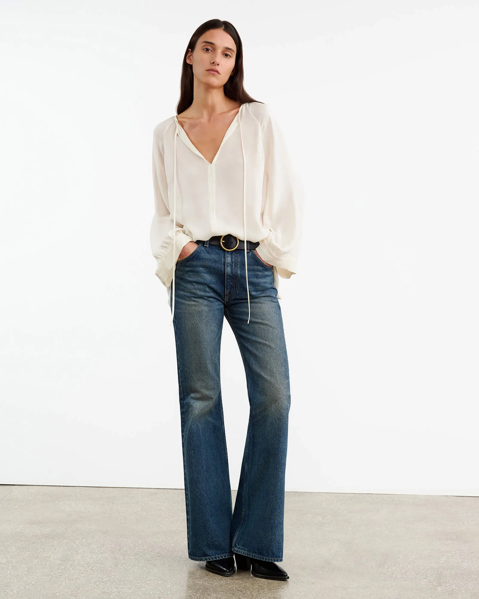 ACADIA SILK BLOUSE sold by Nili Lotan product image thumbnail 5