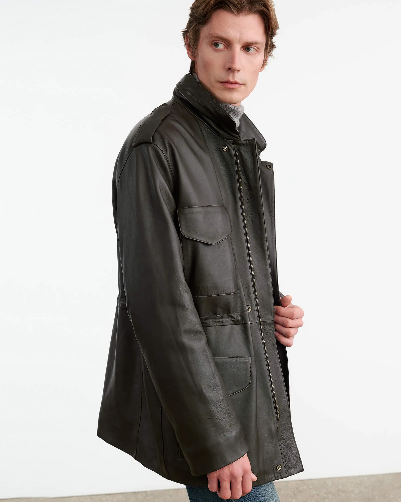 LIRI LEATHER JACKET sold by Nili Lotan product image thumbnail 4