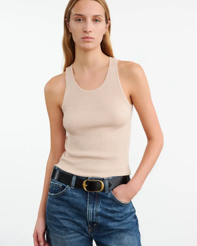 LOTTIE SILK KNIT TANK sold by Nili Lotan