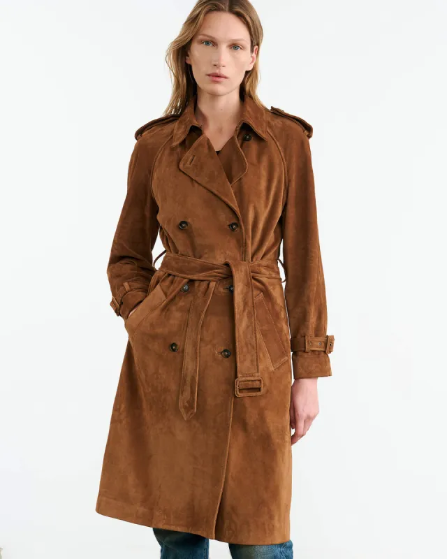 RENEA SUEDE TRENCH COAT sold by Nili Lotan