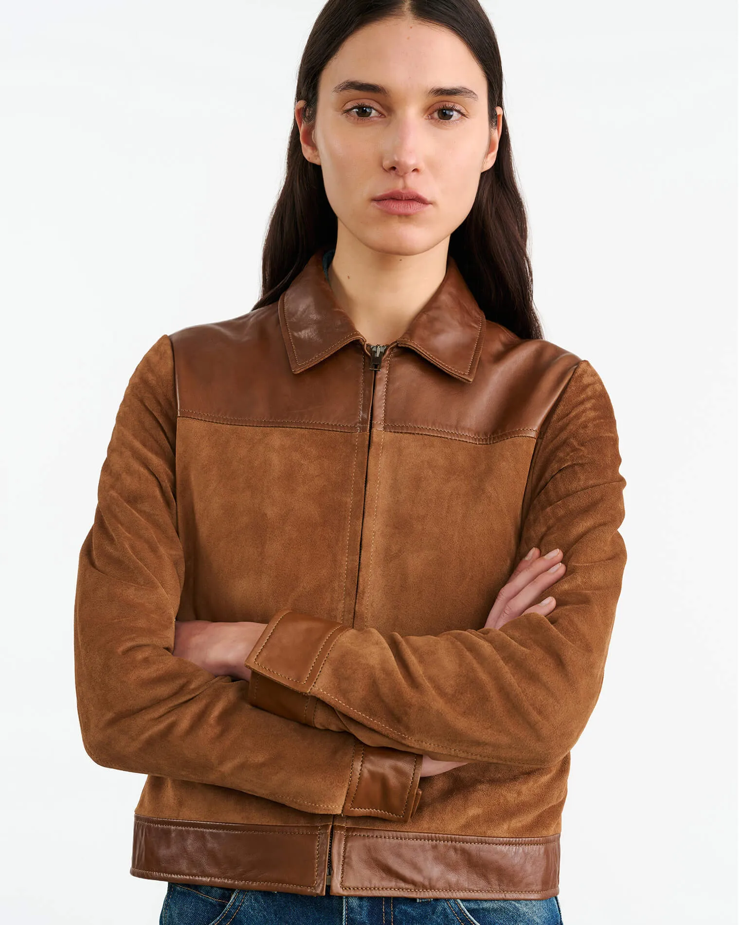 FREDDIE SUEDE JACKET sold by Nili Lotan product image thumbnail 3