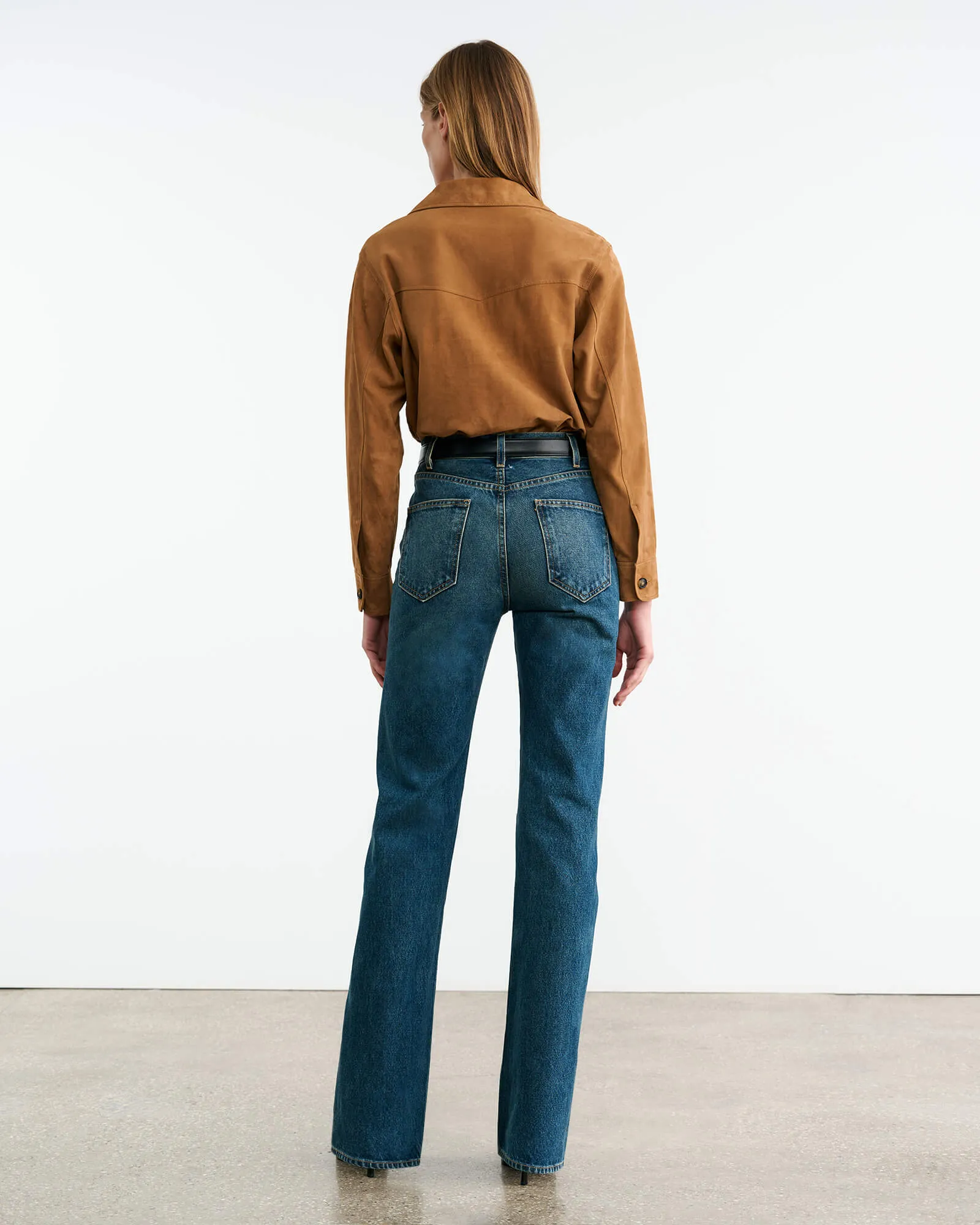 JIMI SUEDE SHIRT sold by Nili Lotan product image thumbnail 5