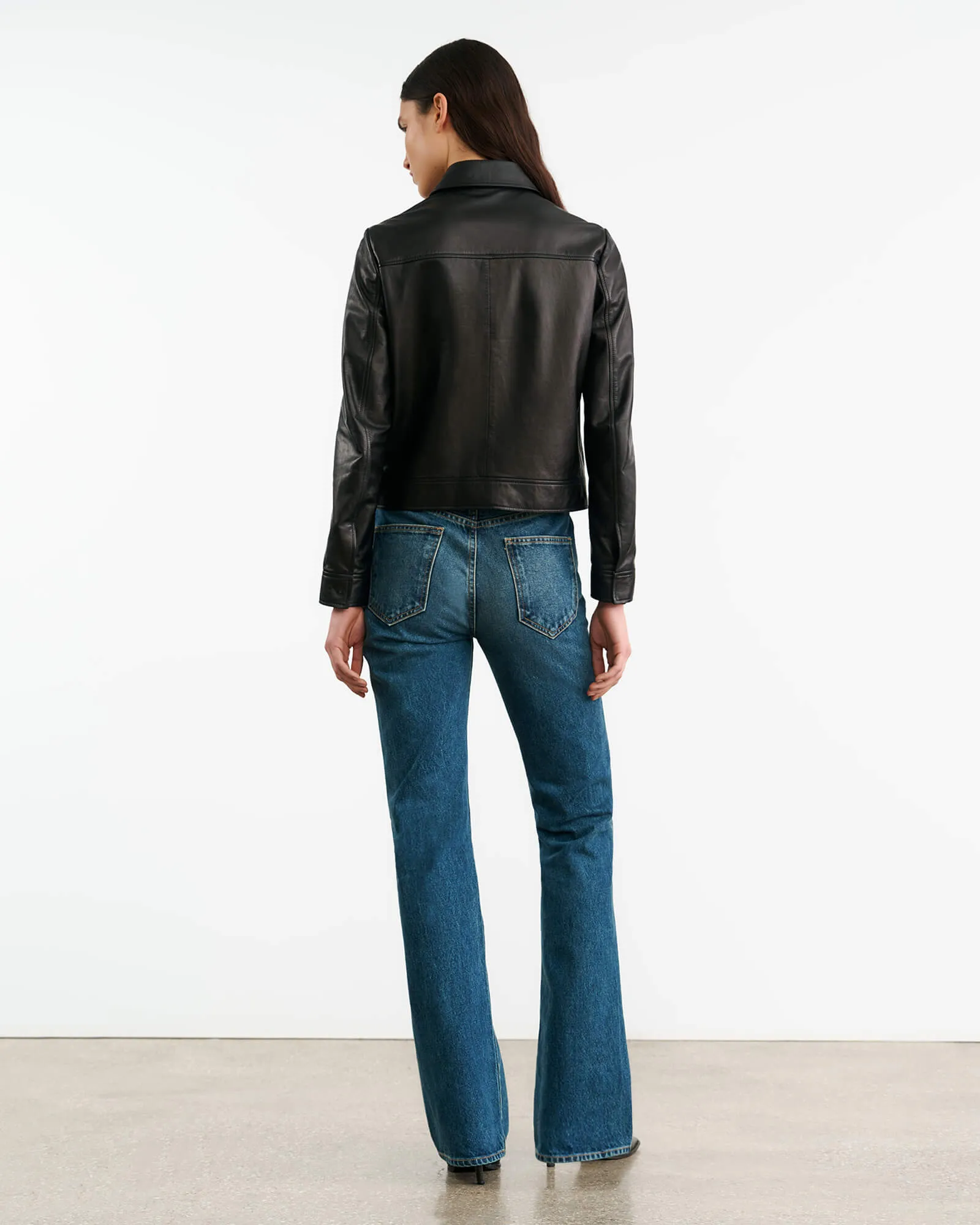 FREDDIE LEATHER JACKET sold by Nili Lotan product image thumbnail 5