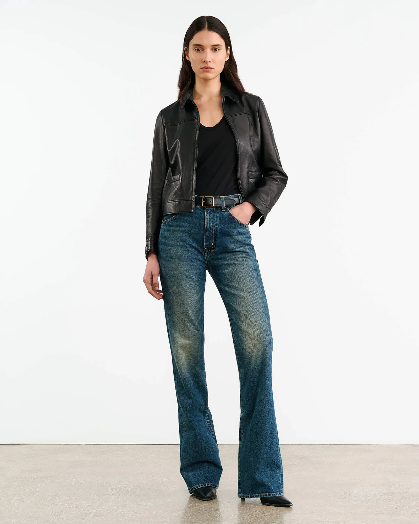 FREDDIE LEATHER JACKET sold by Nili Lotan product image thumbnail 4