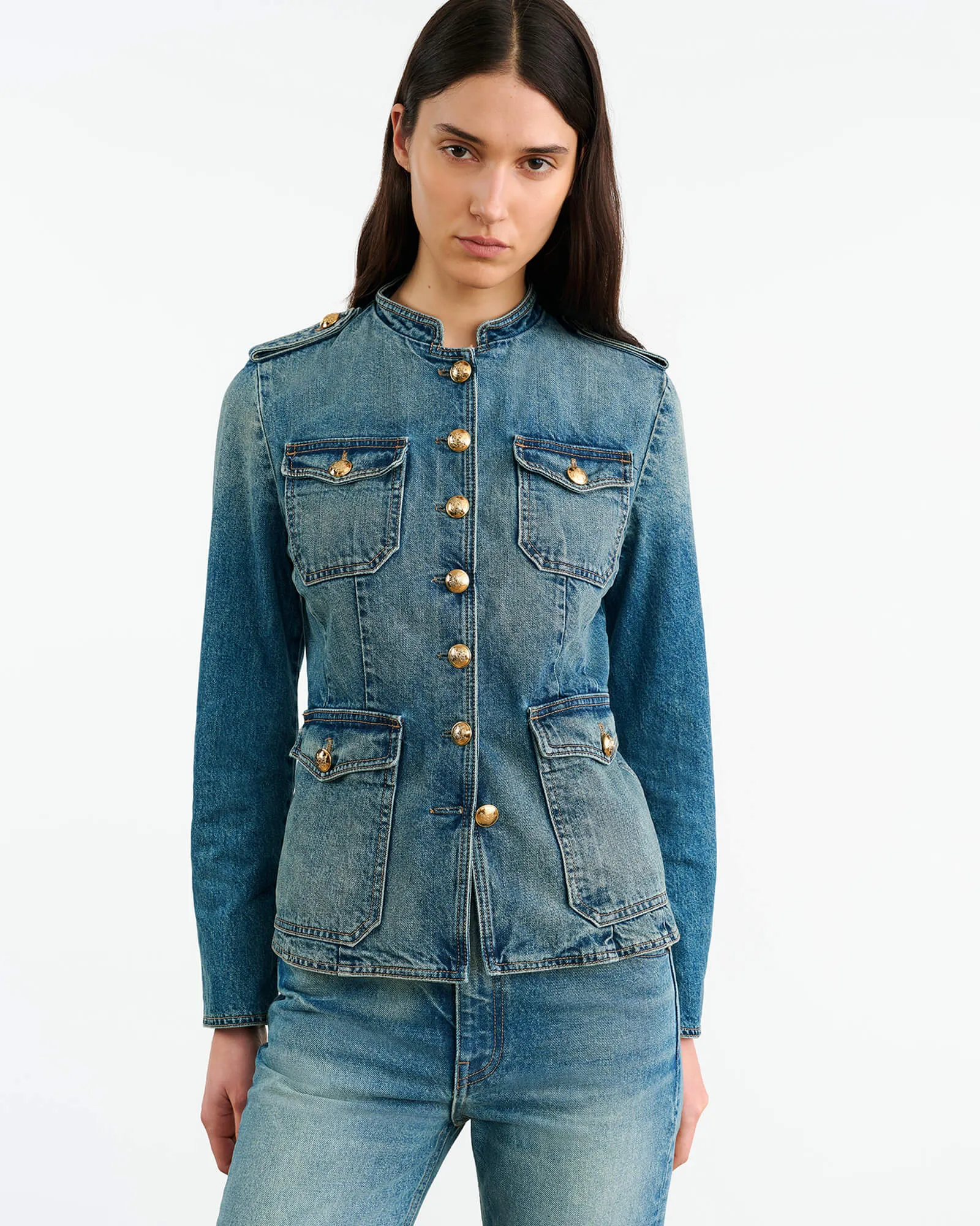 GERALDINE DENIM JACKET sold by Nili Lotan