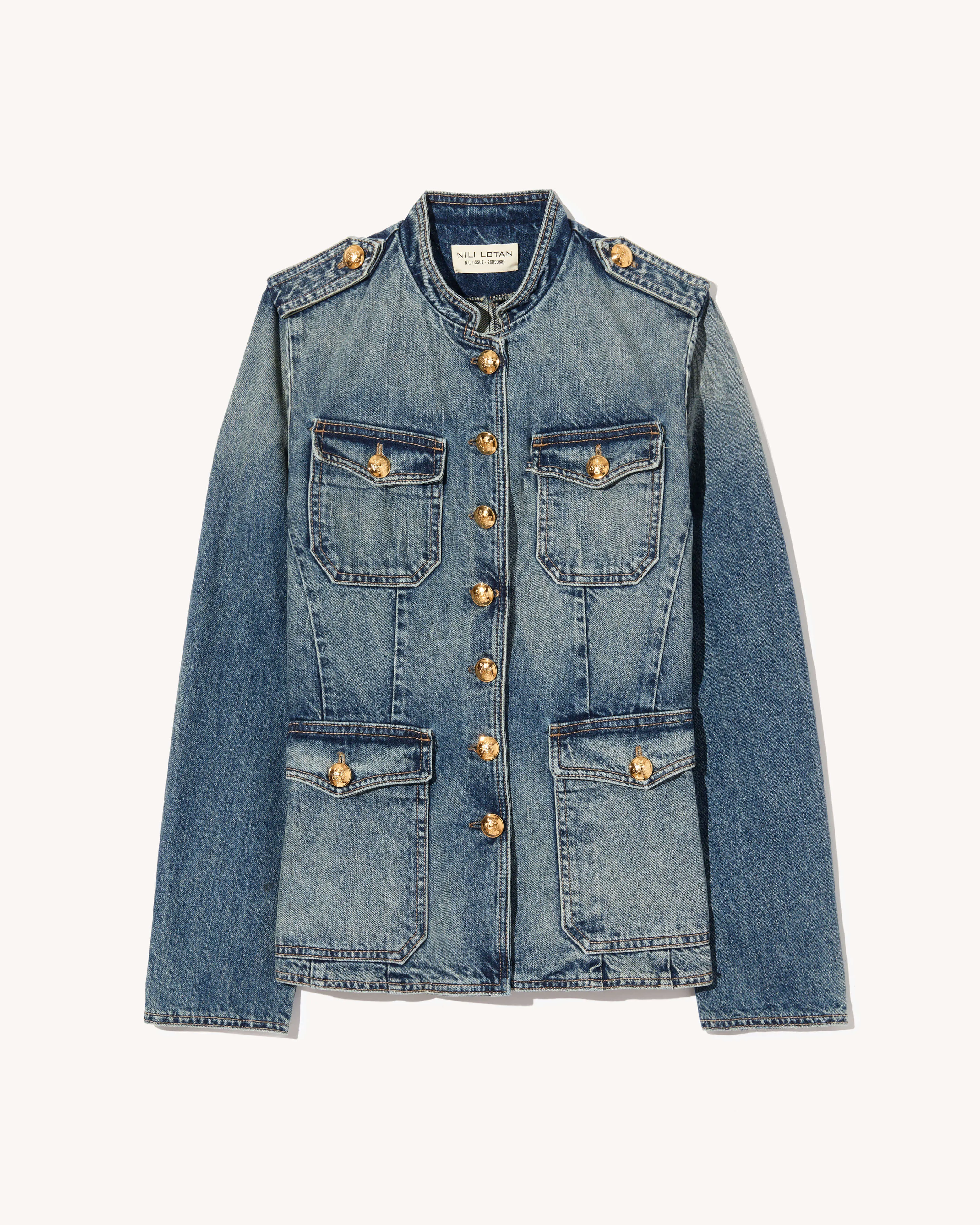 GERALDINE DENIM JACKET sold by Nili Lotan product image thumbnail 2