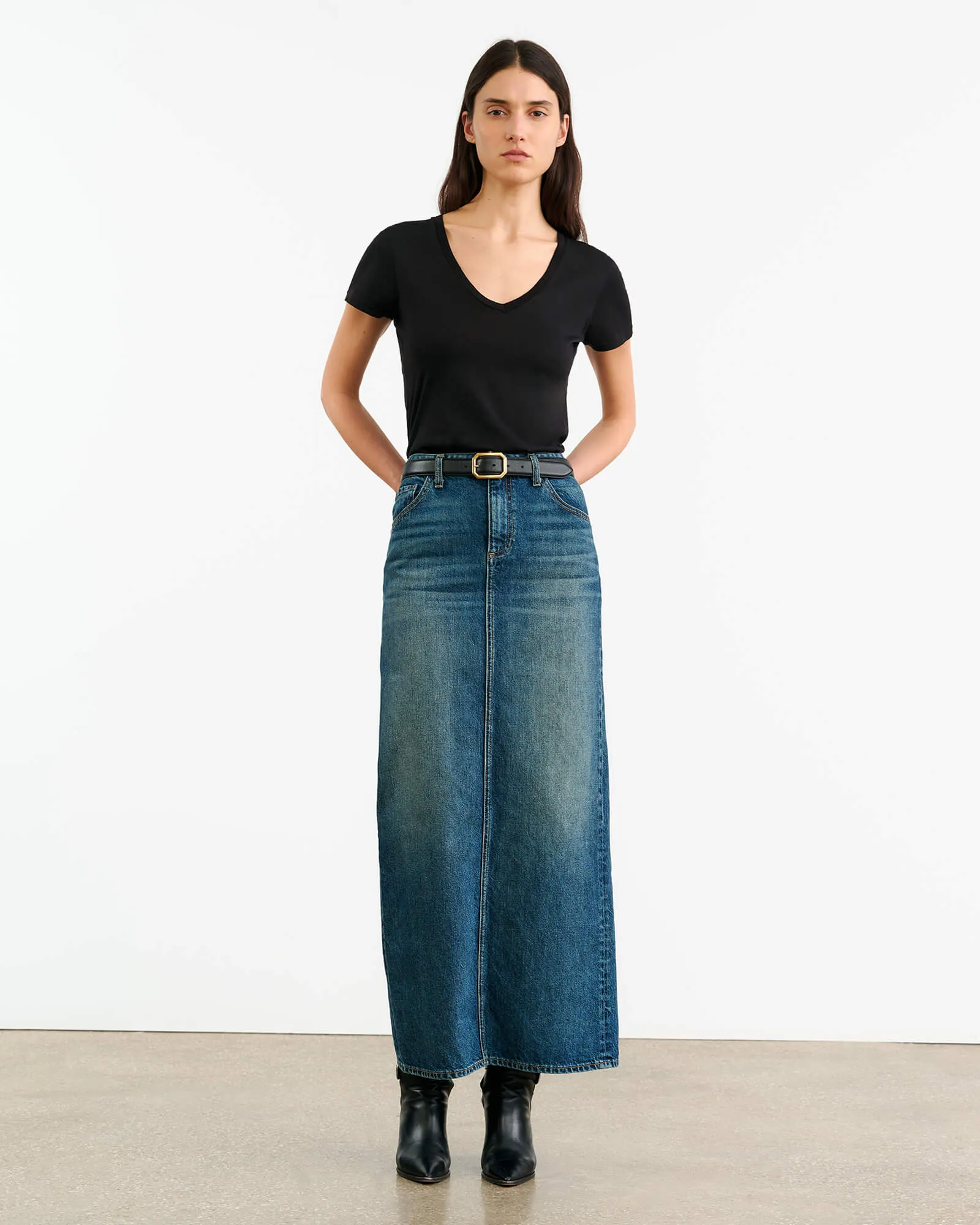 OZZY DENIM SKIRT sold by Nili Lotan
