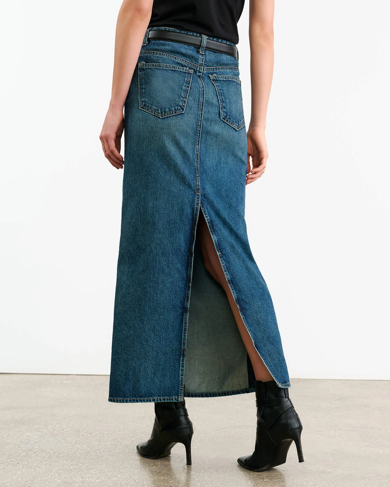 OZZY DENIM SKIRT sold by Nili Lotan product image thumbnail 4