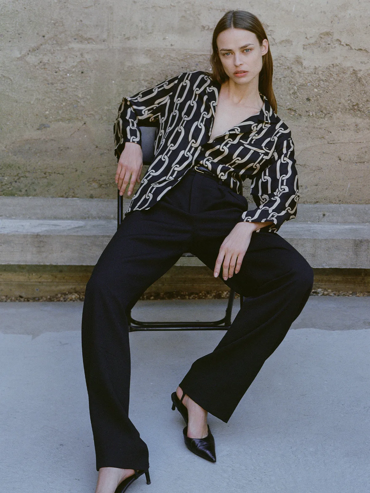 ETIENNE PLEATED PANT sold by Nili Lotan product image thumbnail 5