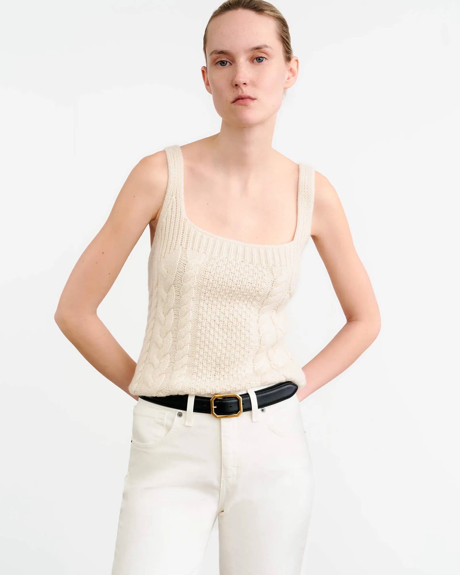 SOLANGE CABLE TANK sold by Nili Lotan product image thumbnail 4