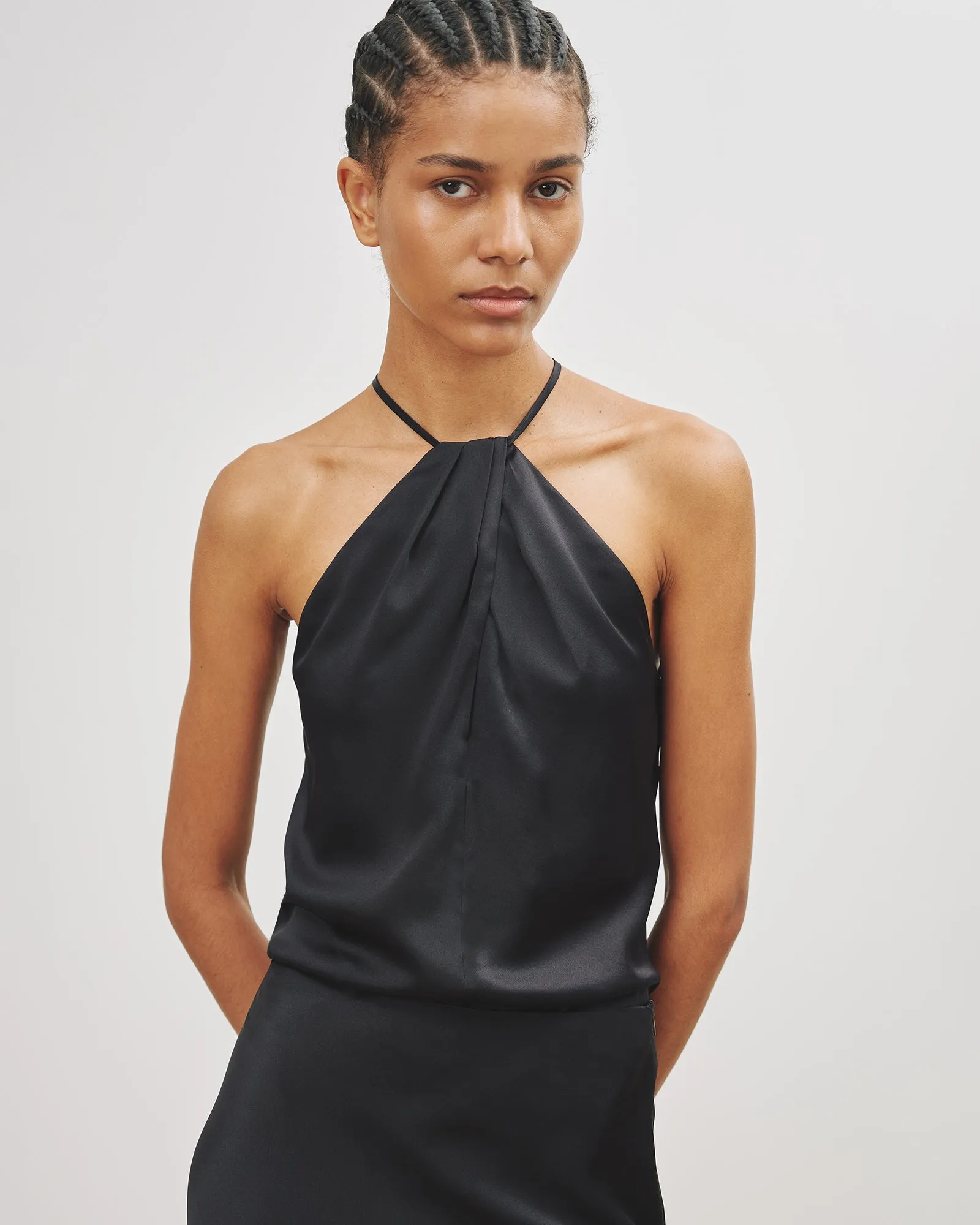 EDWIGE SILK HALTER sold by Nili Lotan product image thumbnail 2