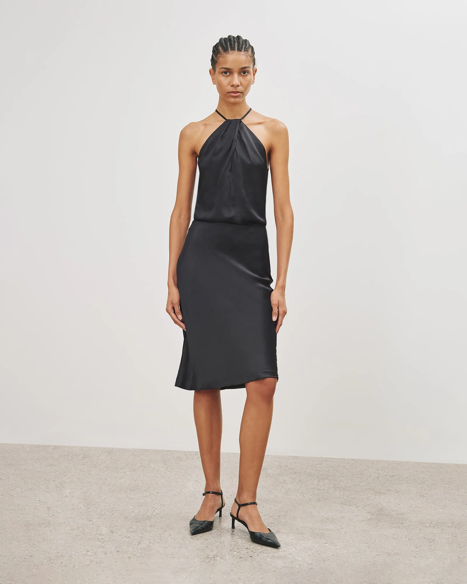 EDWIGE SILK HALTER sold by Nili Lotan product image thumbnail 4