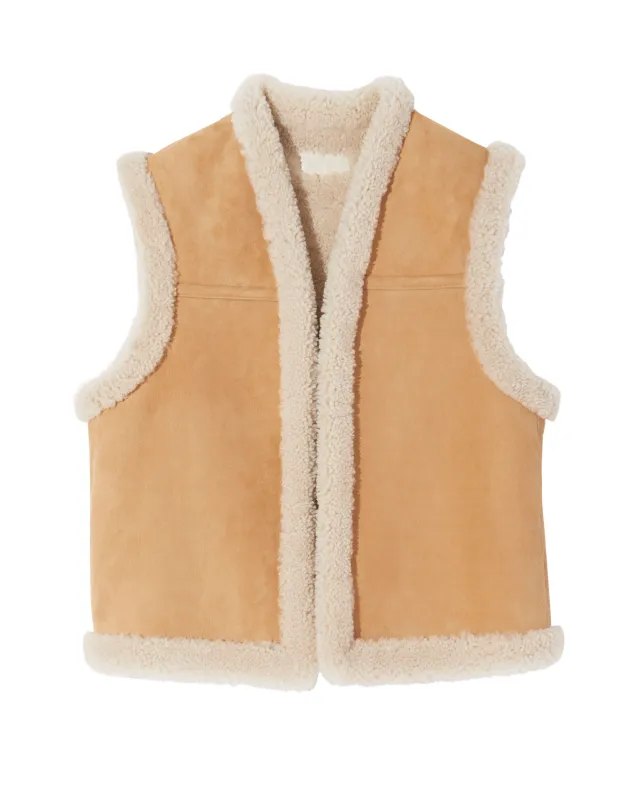 JESSE SHEARLING VEST sold by Nili Lotan