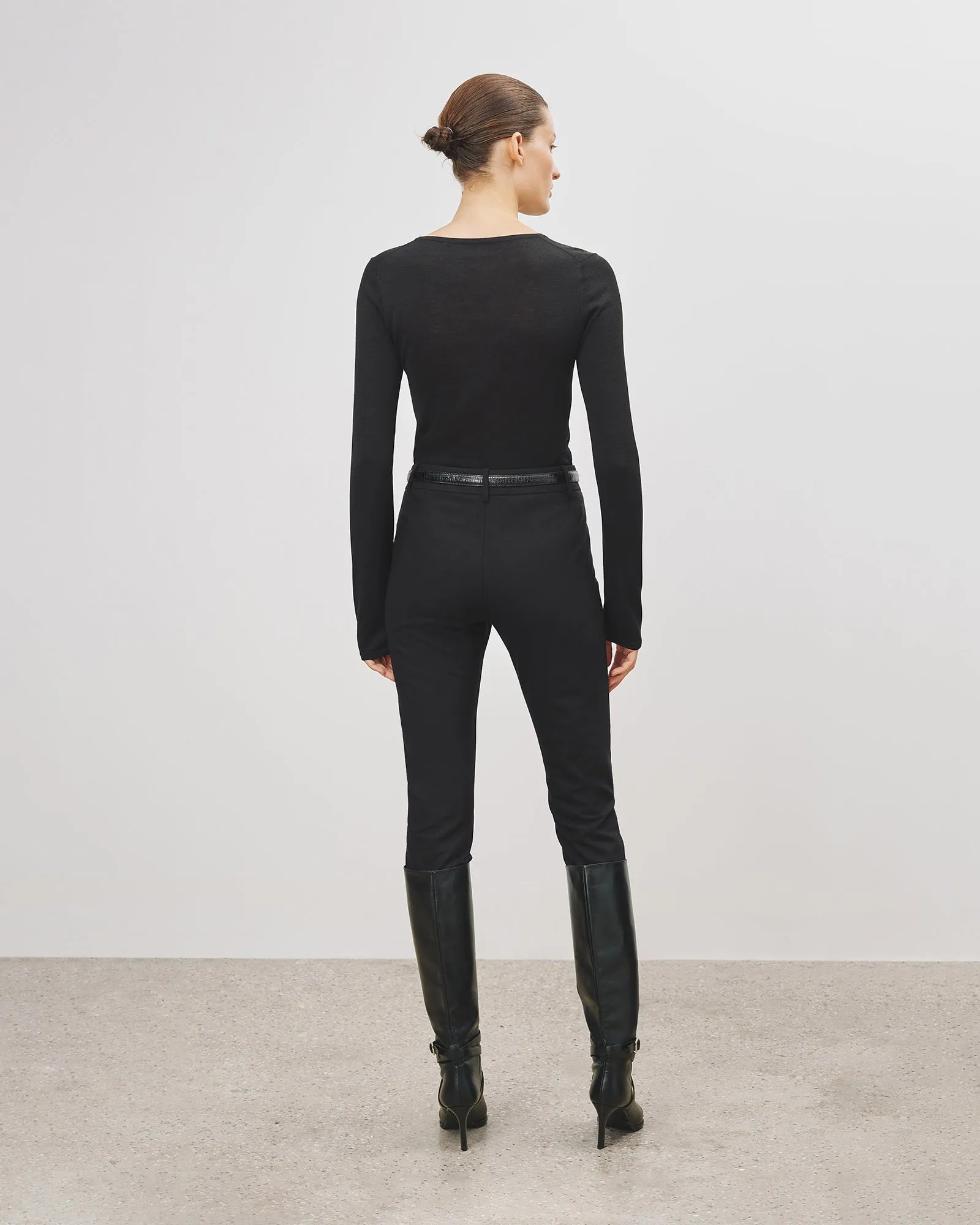 RUTH SILK KNIT TEE sold by Nili Lotan product image thumbnail 5