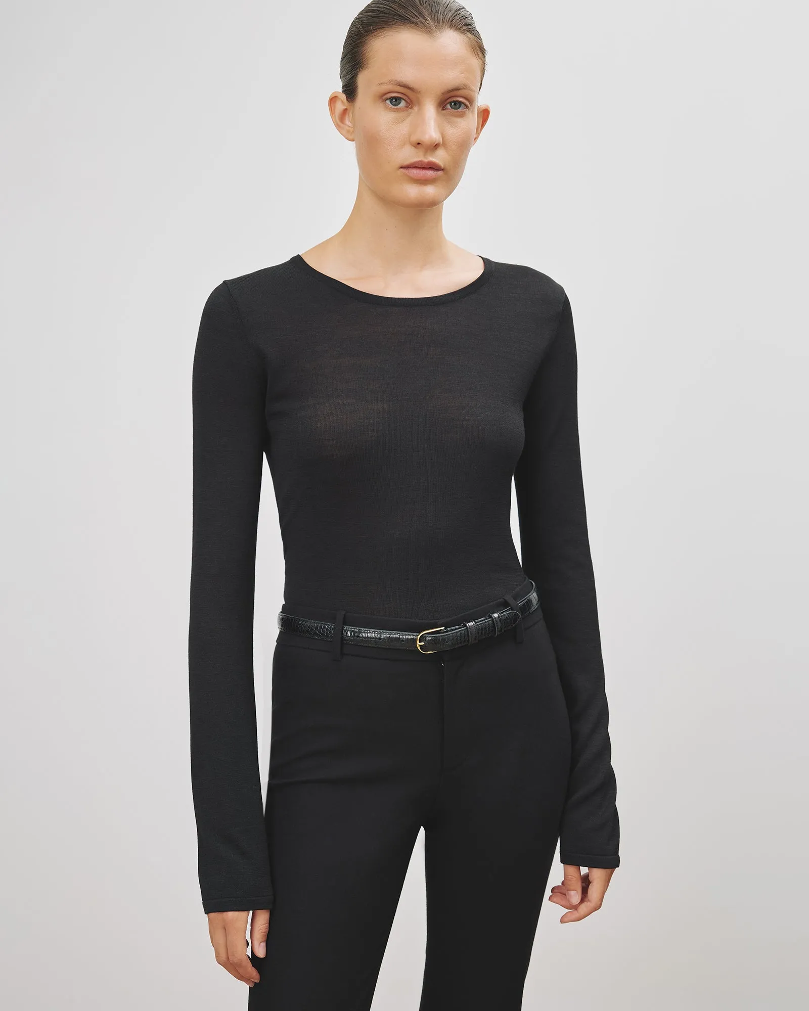 RUTH SILK KNIT TEE sold by Nili Lotan product image thumbnail 2