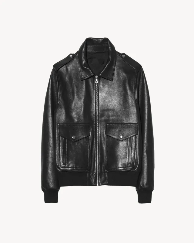 BURTON LEATHER JACKET sold by Nili Lotan
