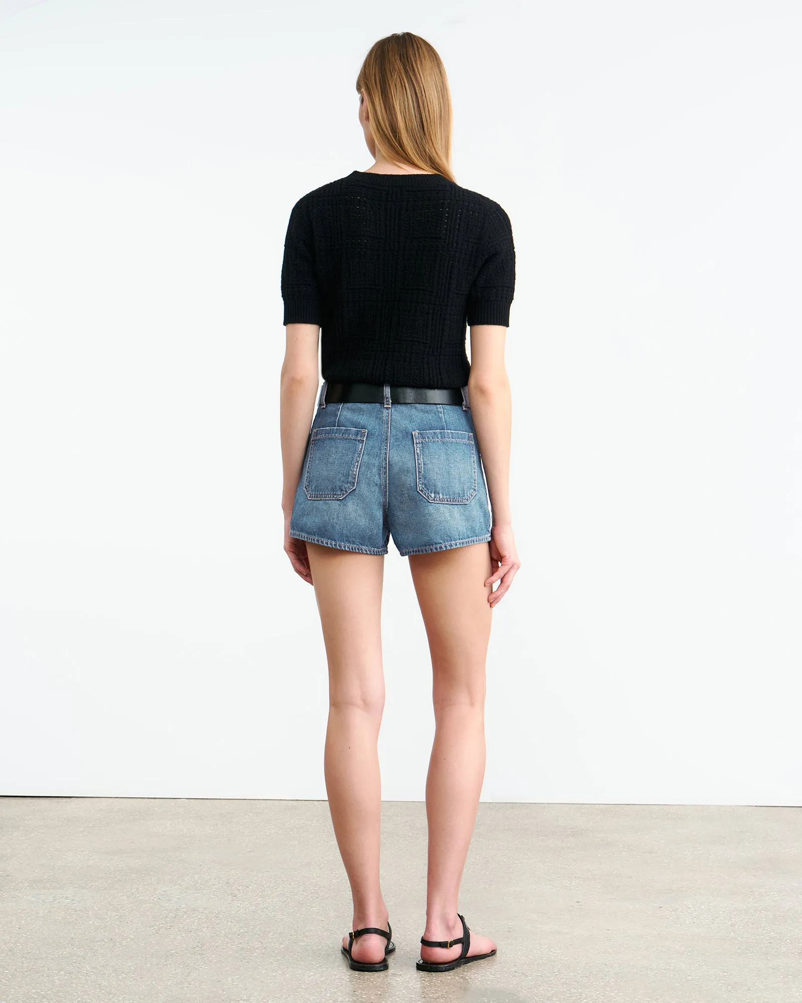 HARLEY DENIM SHORT sold by Nili Lotan product image thumbnail 5