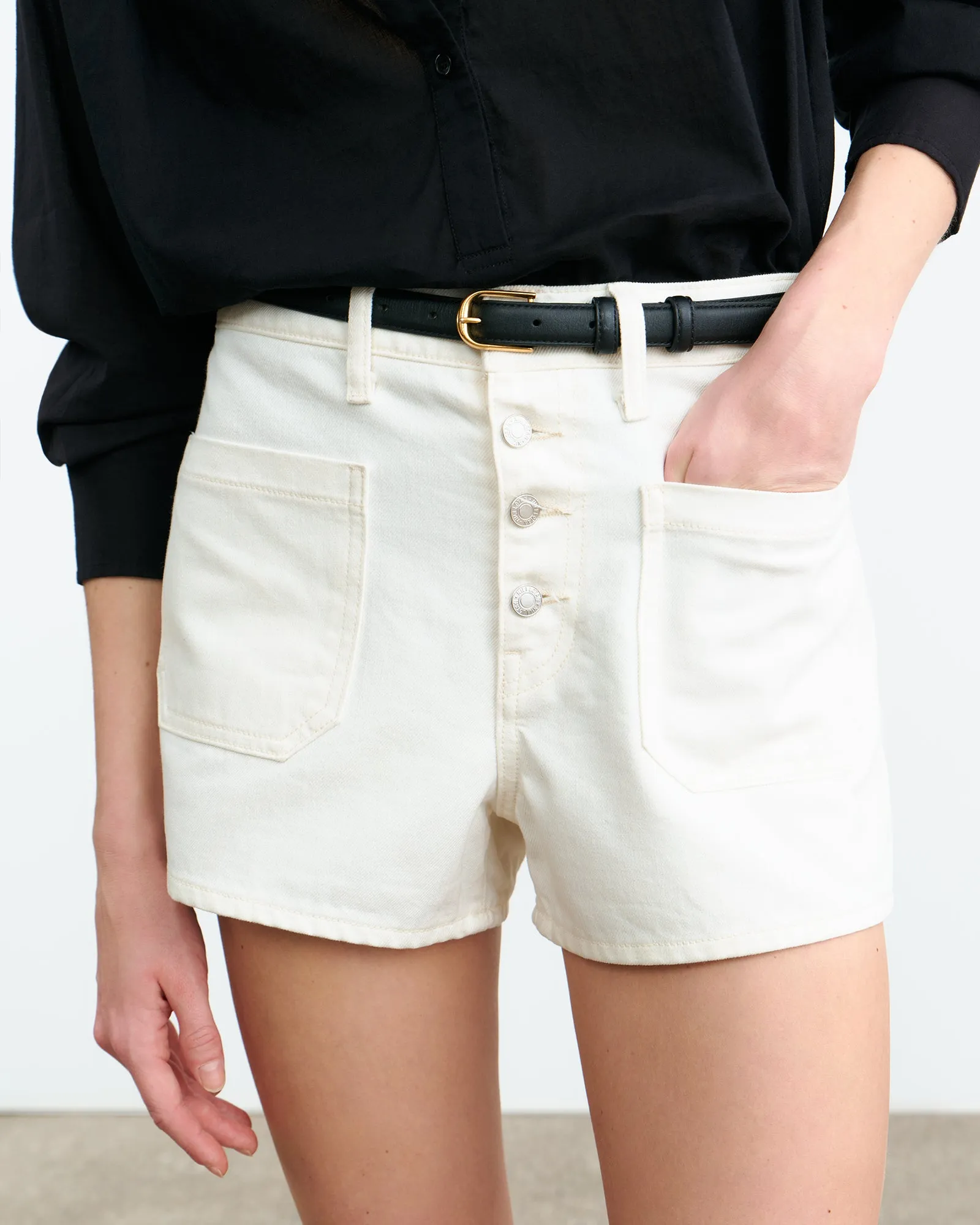 HARLEY DENIM SHORT sold by Nili Lotan product image thumbnail 3