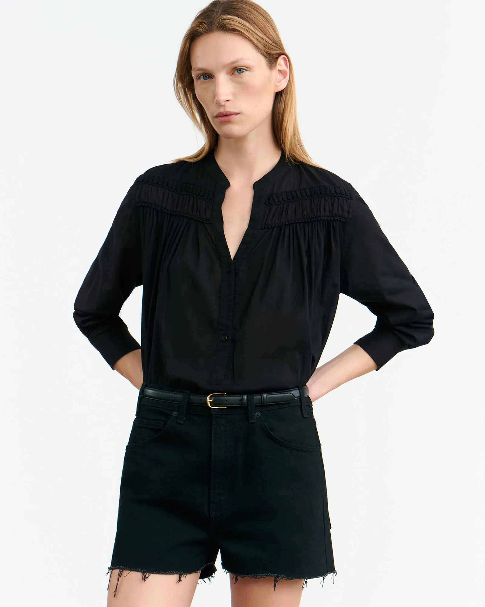 COBAIN DENIM SHORT sold by Nili Lotan product image thumbnail 2