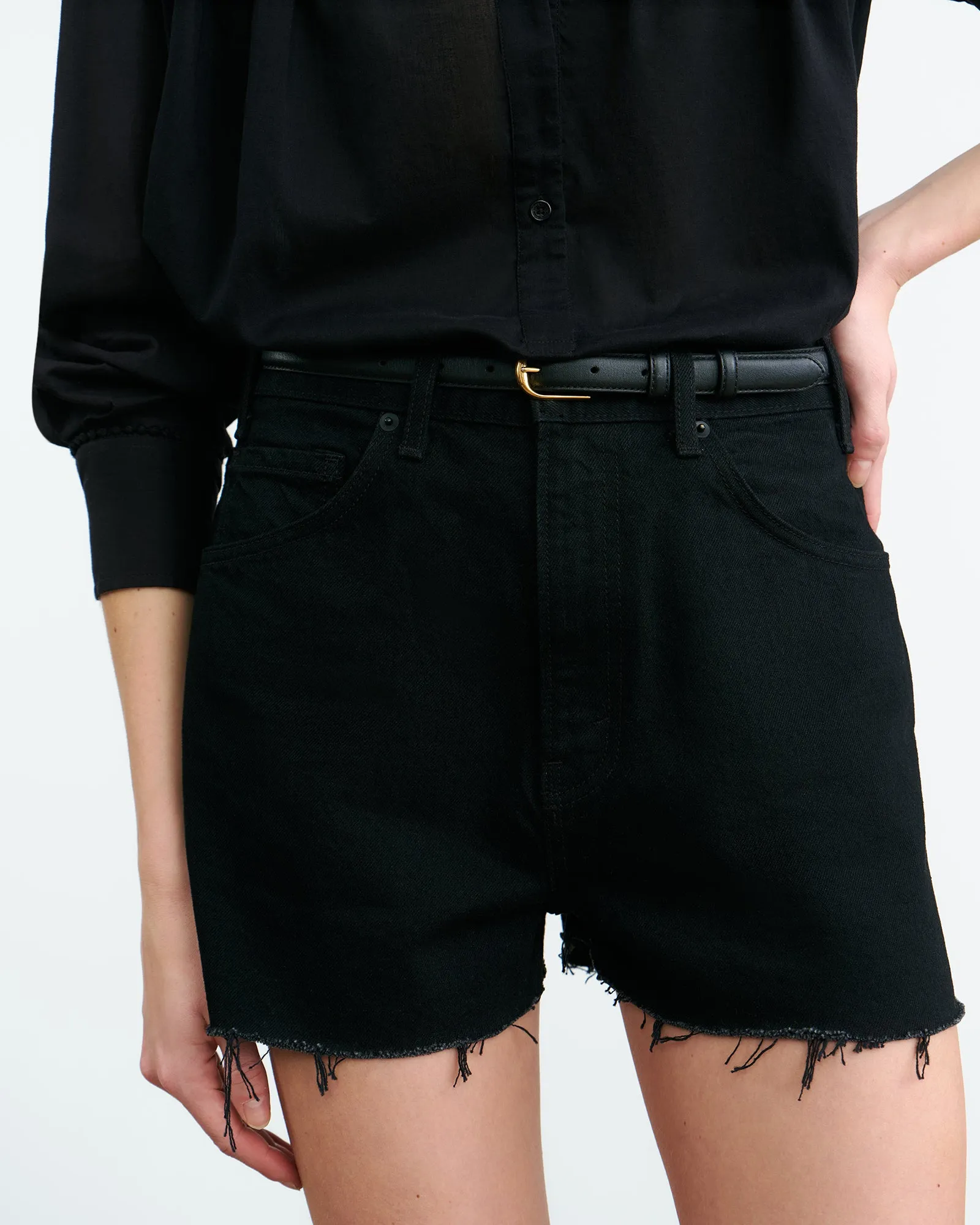 COBAIN DENIM SHORT sold by Nili Lotan product image thumbnail 3