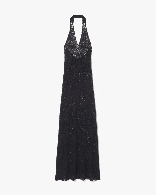 EDDIE KNIT HALTER DRESS made by Nili Lotan