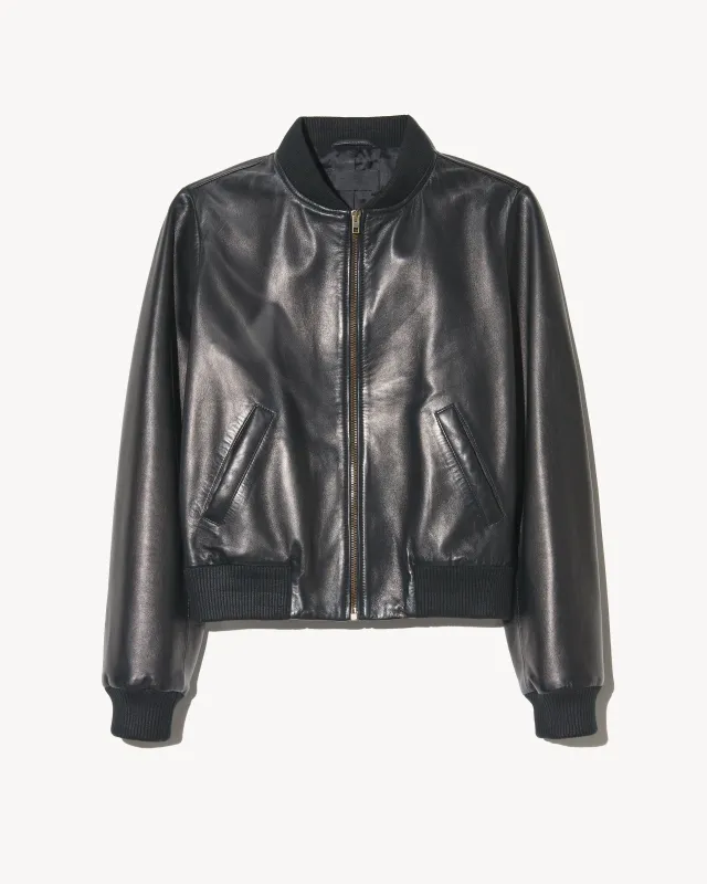 THORENS LEATHER BOMBER sold by Nili Lotan