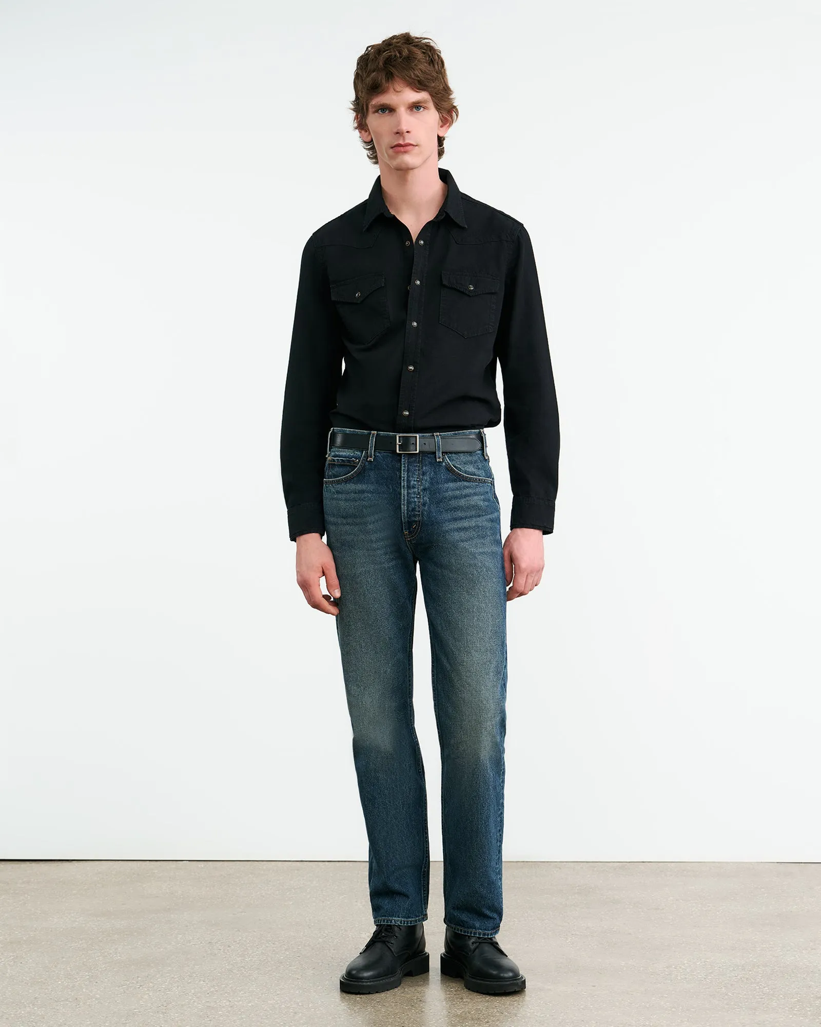 TRAVIS DENIM SHIRT sold by Nili Lotan product image thumbnail 4